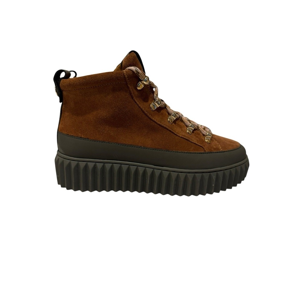 Voile Blanche Helia Ankle BootS Brown Chunky Platform Women's  $338 37 US 7